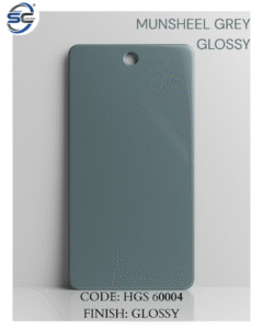 MUNSHEEL GREY GLOSSY POWDER COATED panel by Srishti Coatings (Srishti Industries)