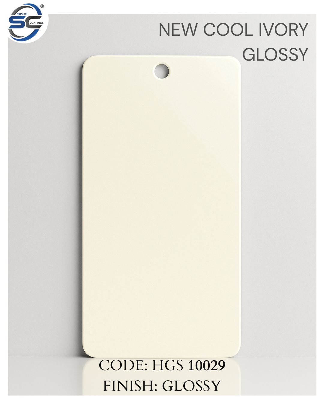 NEW COOL IVORY GLOSSY POWDER COATED panel by Srishti Coatings (Srishti Industries)
